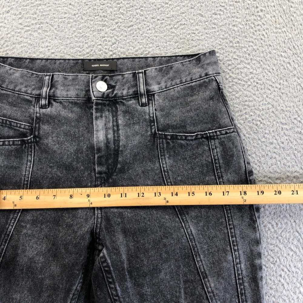 Isabel Marant Black Washed High-Rise Jeans - Picture 11 of 13